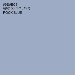#9EABC5 - Rock Blue Color Image