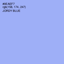 #9EAEF7 - Jordy Blue Color Image