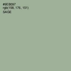 #9EB097 - Sage Color Image