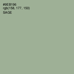 #9EB196 - Sage Color Image