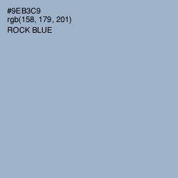 #9EB3C9 - Rock Blue Color Image