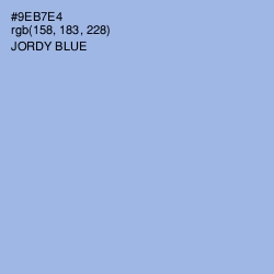 #9EB7E4 - Jordy Blue Color Image