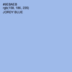 #9EBAEB - Jordy Blue Color Image