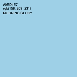 #9ED1E7 - Morning Glory Color Image