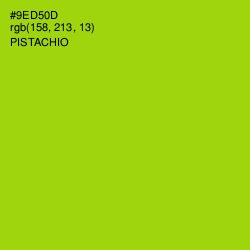 #9ED50D - Pistachio Color Image