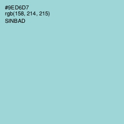 #9ED6D7 - Sinbad Color Image