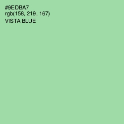 #9EDBA7 - Vista Blue Color Image