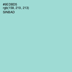 #9EDBD5 - Sinbad Color Image