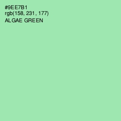 #9EE7B1 - Algae Green Color Image