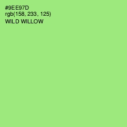 #9EE97D - Wild Willow Color Image
