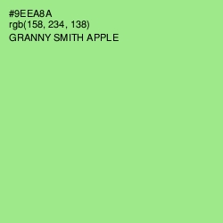 #9EEA8A - Granny Smith Apple Color Image