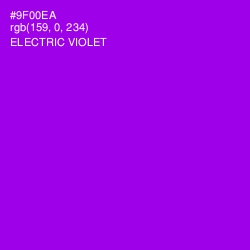 #9F00EA - Electric Violet Color Image