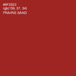 #9F2522 - Prairie Sand Color Image