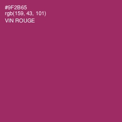 #9F2B65 - Vin Rouge Color Image