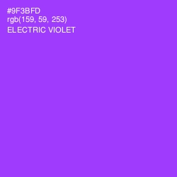 #9F3BFD - Electric Violet Color Image