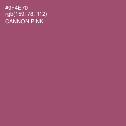 #9F4E70 - Cannon Pink Color Image