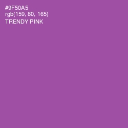 #9F50A5 - Trendy Pink Color Image