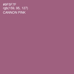 #9F5F7F - Cannon Pink Color Image