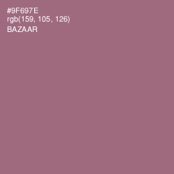 #9F697E - Bazaar Color Image