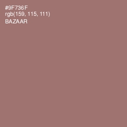 #9F736F - Bazaar Color Image