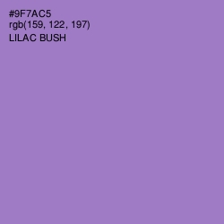 #9F7AC5 - Lilac Bush Color Image