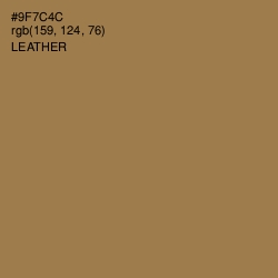 #9F7C4C - Leather Color Image