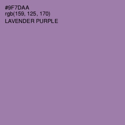 #9F7DAA - Lavender Purple Color Image