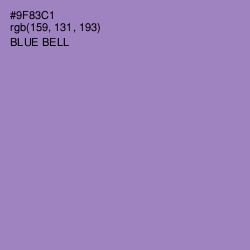 #9F83C1 - Blue Bell Color Image