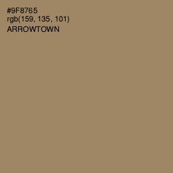 #9F8765 - Arrowtown Color Image