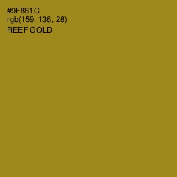 #9F881C - Reef Gold Color Image