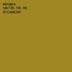 #9F8824 - Sycamore Color Image