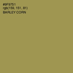 #9F9751 - Barley Corn Color Image