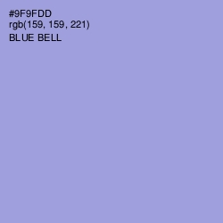 #9F9FDD - Blue Bell Color Image
