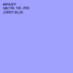 #9FA0FF - Jordy Blue Color Image
