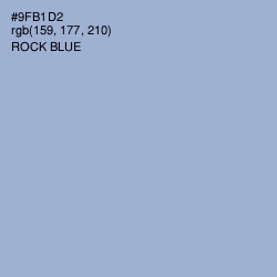 #9FB1D2 - Rock Blue Color Image