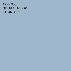#9FB7CC - Rock Blue Color Image
