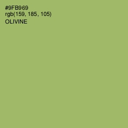 #9FB969 - Olivine Color Image