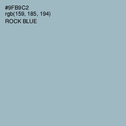 #9FB9C2 - Rock Blue Color Image