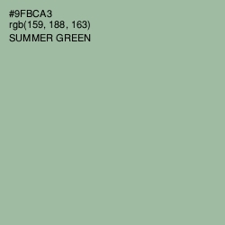 #9FBCA3 - Summer Green Color Image