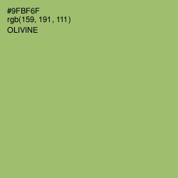 #9FBF6F - Olivine Color Image