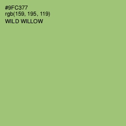 #9FC377 - Wild Willow Color Image