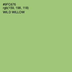 #9FC676 - Wild Willow Color Image