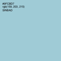 #9FCBD7 - Sinbad Color Image