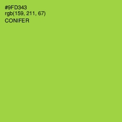 #9FD343 - Conifer Color Image
