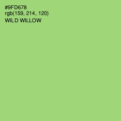 #9FD678 - Wild Willow Color Image