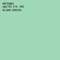 #9FD8B6 - Algae Green Color Image