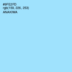 #9FE2FD - Anakiwa Color Image