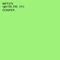 #9FF279 - Conifer Color Image