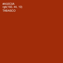 #A02C0A - Tabasco Color Image