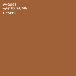 #A06038 - Desert Color Image